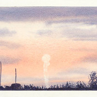 Moonlight watercolour